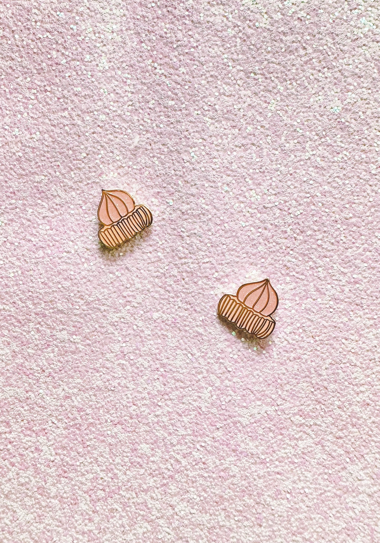 “PEACH ICED GEM” Enamel Pin