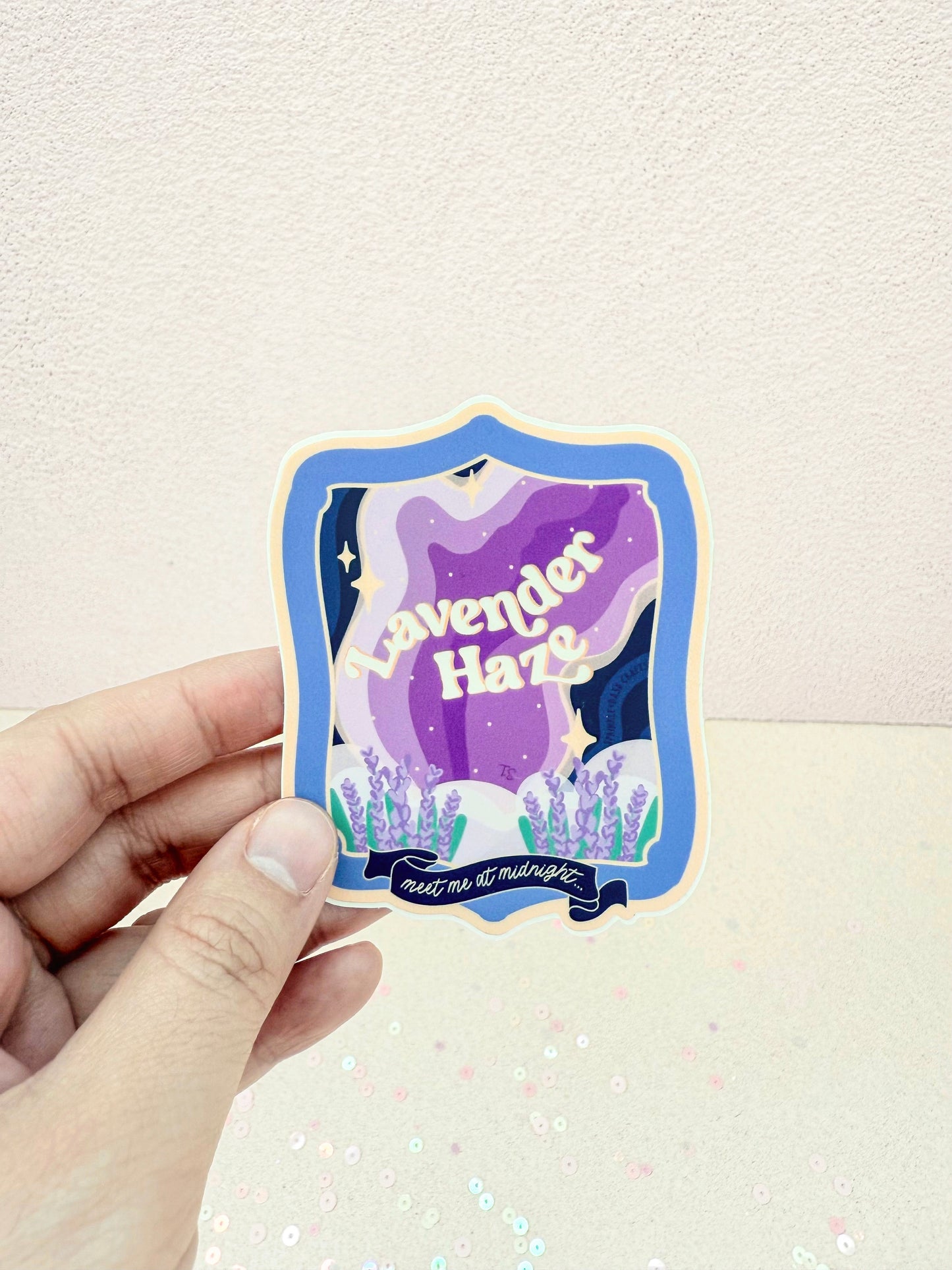 “LAVENDER HAZE” Premium Vinyl Sticker