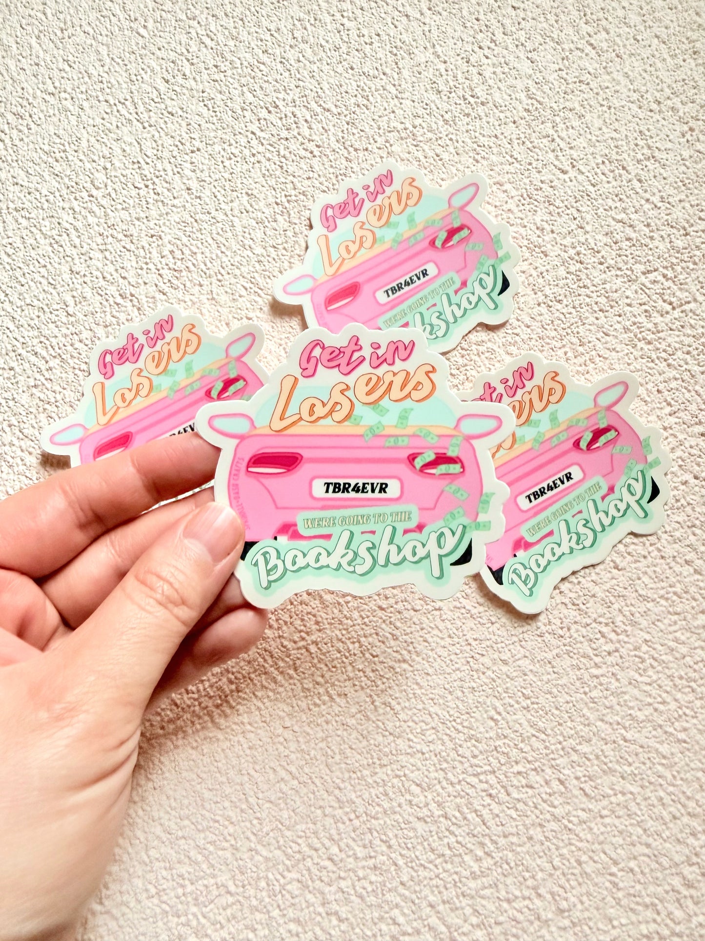 “WE’RE GOING TO THE BOOKSHOP" Premium Vinyl Sticker