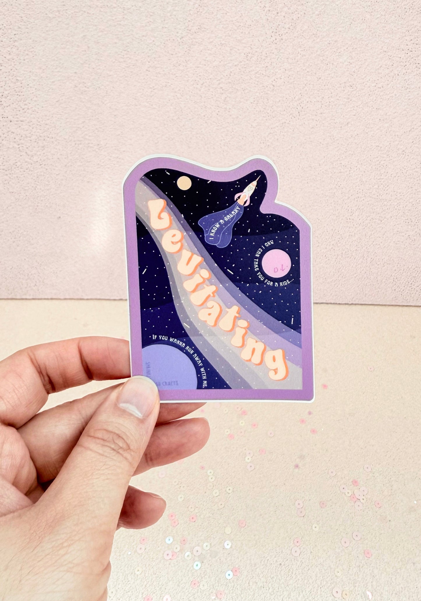 "LEVITATING" Premium Vinyl Sticker