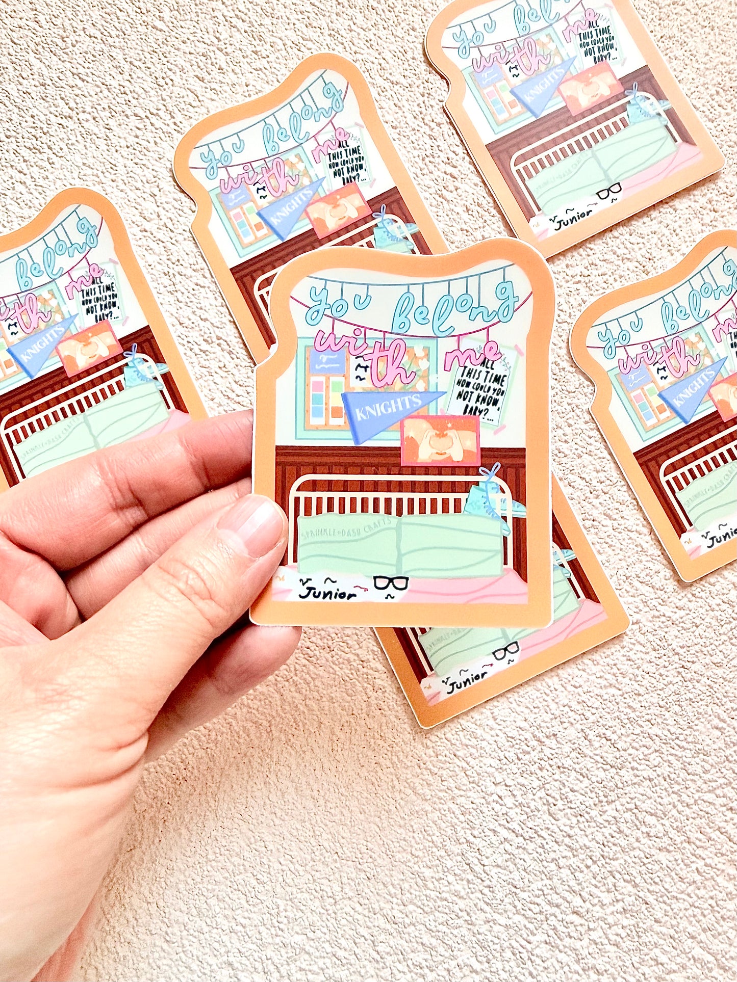 “YOU BELONG WITH ME” Premium Vinyl Sticker