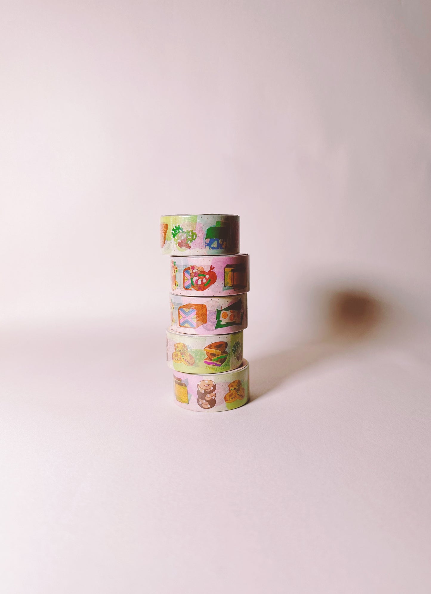 “MALAYSIAN SNACKIES” Gold Foil Washi Tape