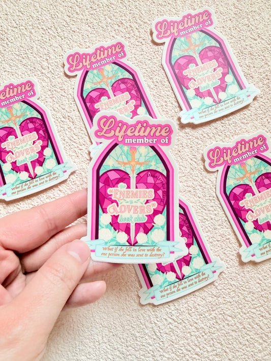 "ENEMIES TO LOVERS" Premium Vinyl Sticker