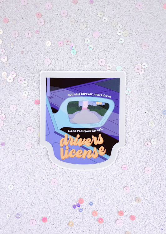 “DRIVERS LICENSE” Premium Vinyl Sticker