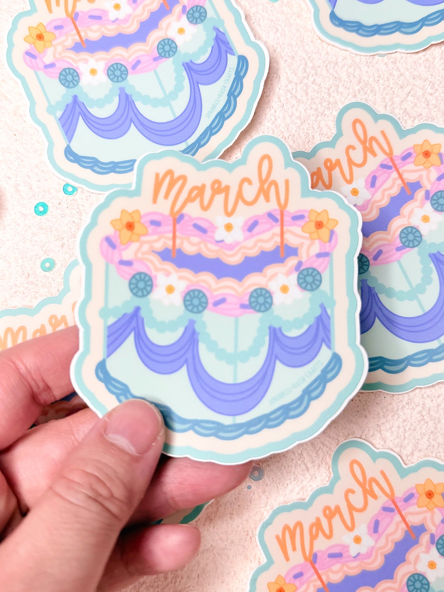 “VINTAGE BIRTHDAY CAKES” Premium Vinyl Stickers