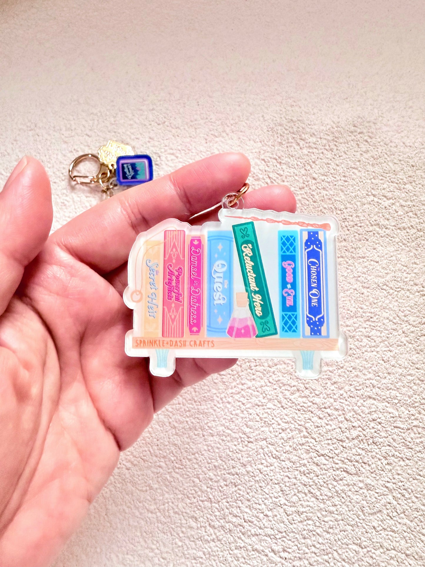 “FANTASY TROPES” Triple-Charmed Acrylic Charm (Double-Sided)