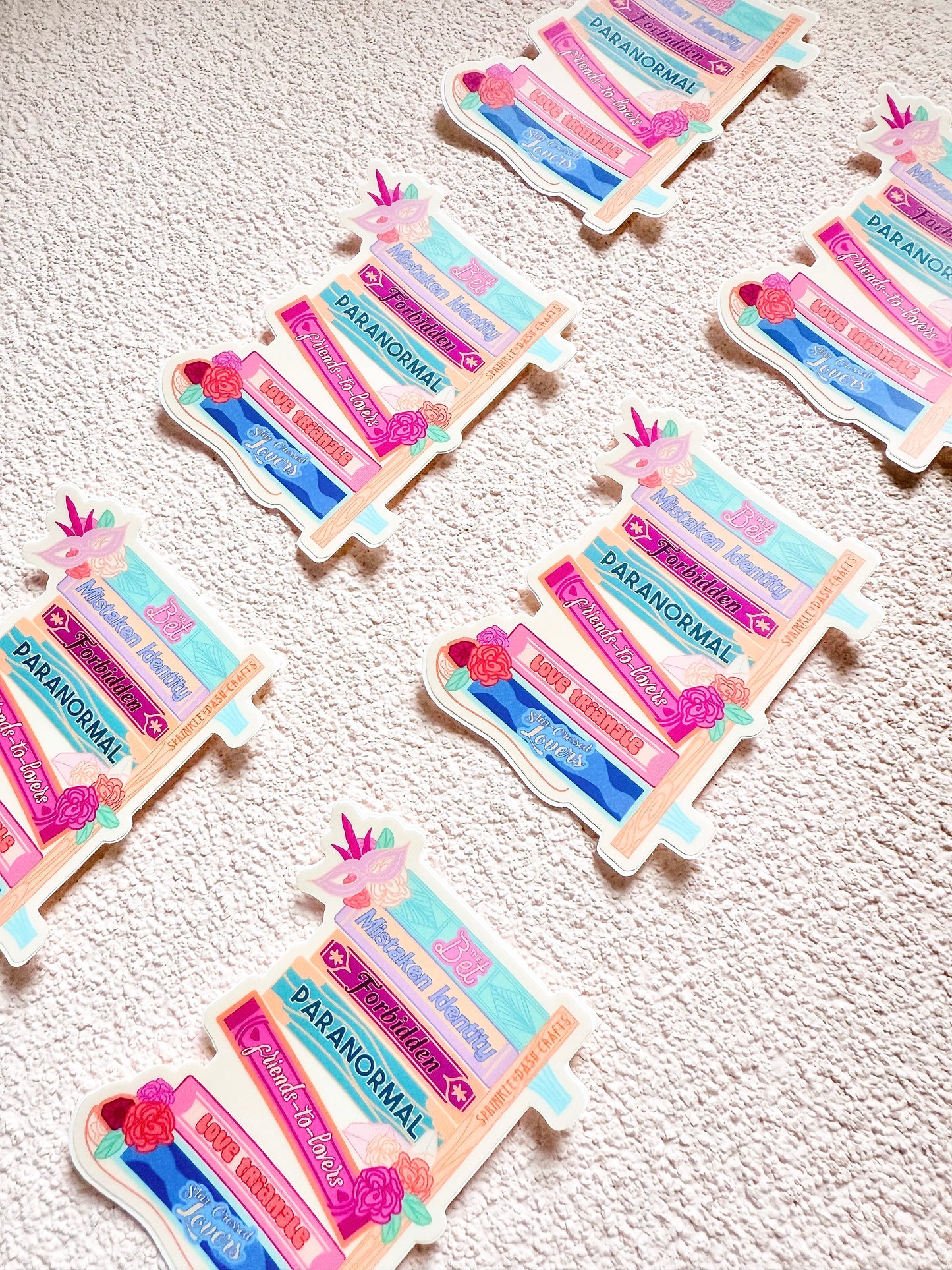 "ROMANCE TROPES: PART 2” Premium Vinyl Sticker