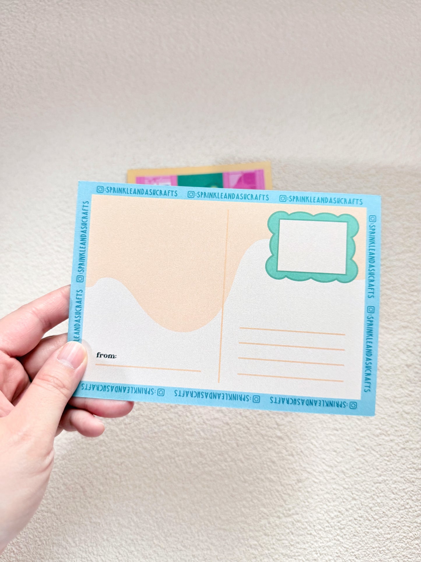 “THAI ICED TEA” Shimmery Postcard