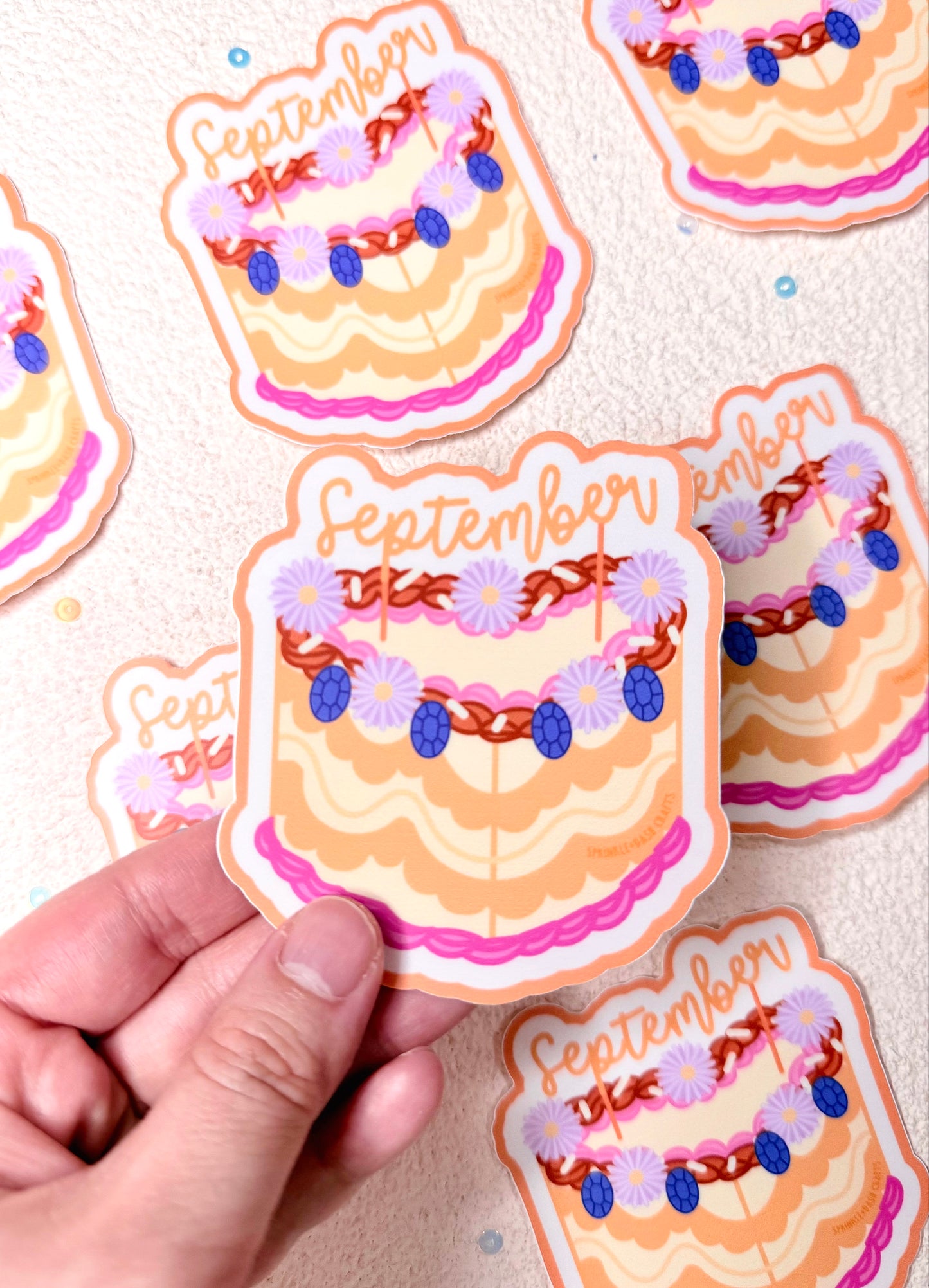 “VINTAGE BIRTHDAY CAKES” Premium Vinyl Stickers