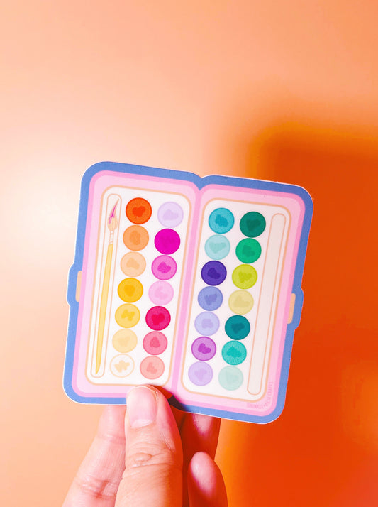 “ARTSY PALETTE” Premium Vinyl Sticker