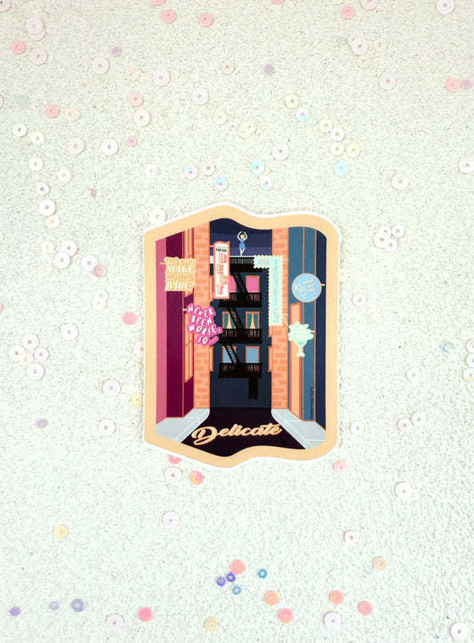 “DELICATE” Premium Vinyl Sticker