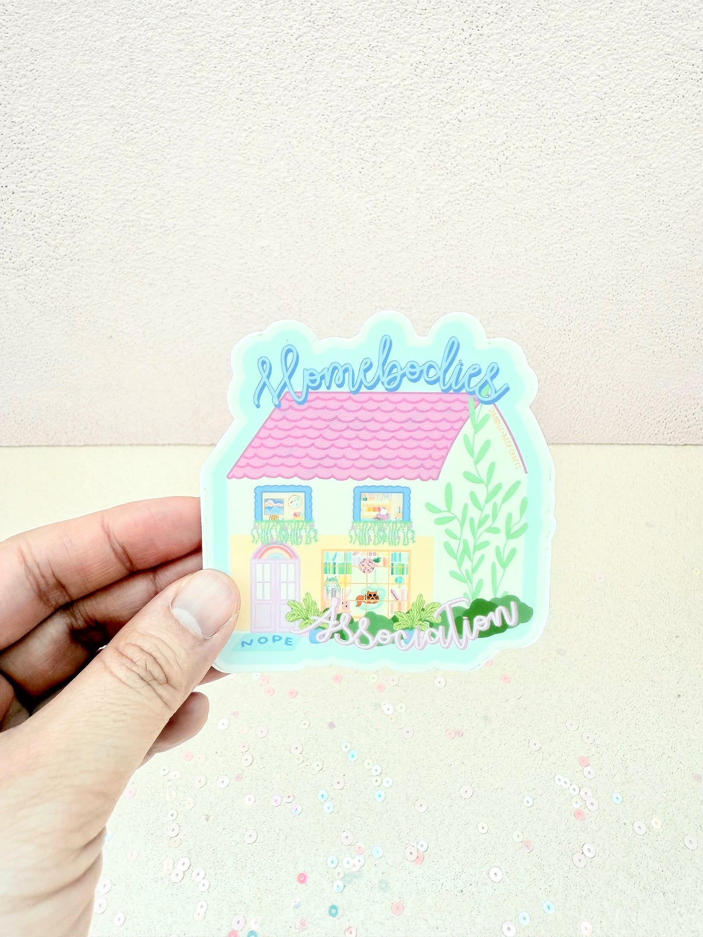 “HOMEBODIES ASSOCIATION” Premium Vinyl Sticker