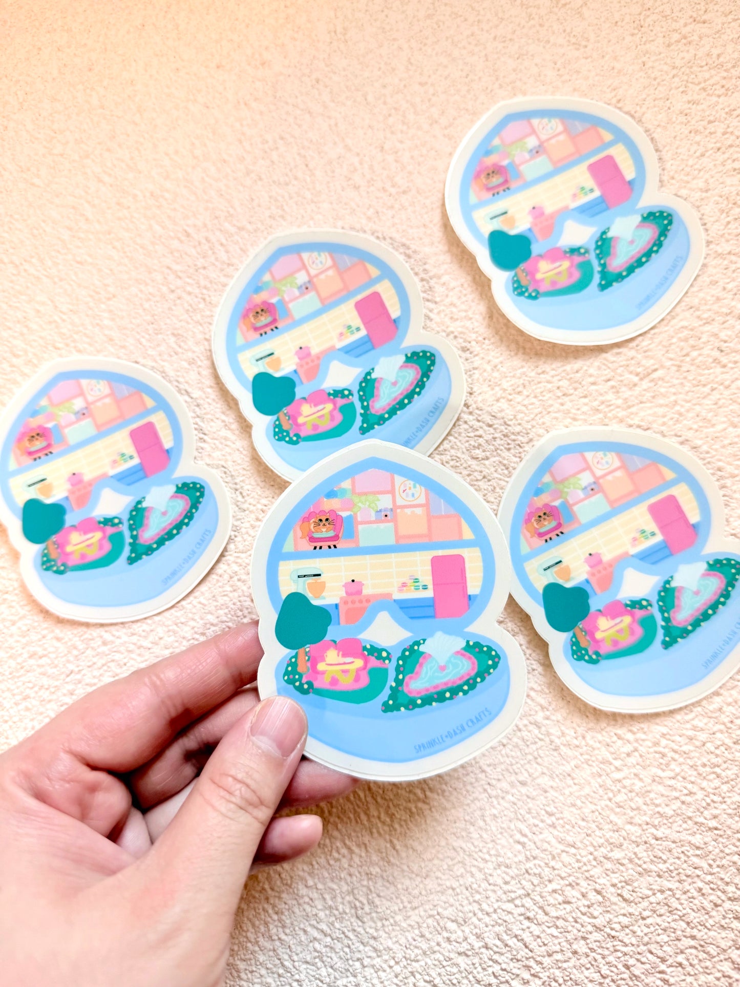 “POLLY DREAM HOUSE” Premium Vinyl Sticker