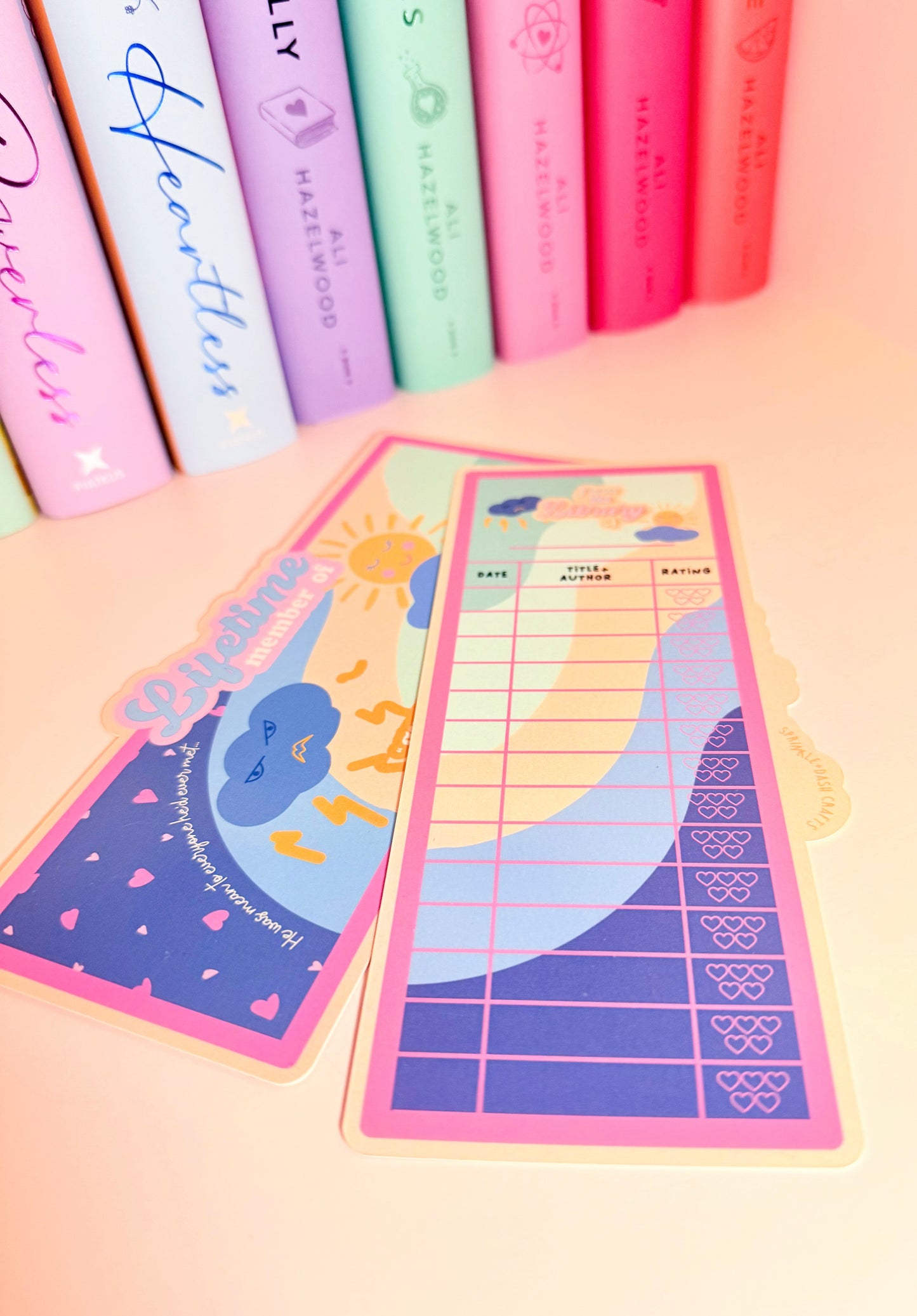 “GRUMPY x SUNSHINE” Die Cut Book Tracker Bookmark (Double-Sided)