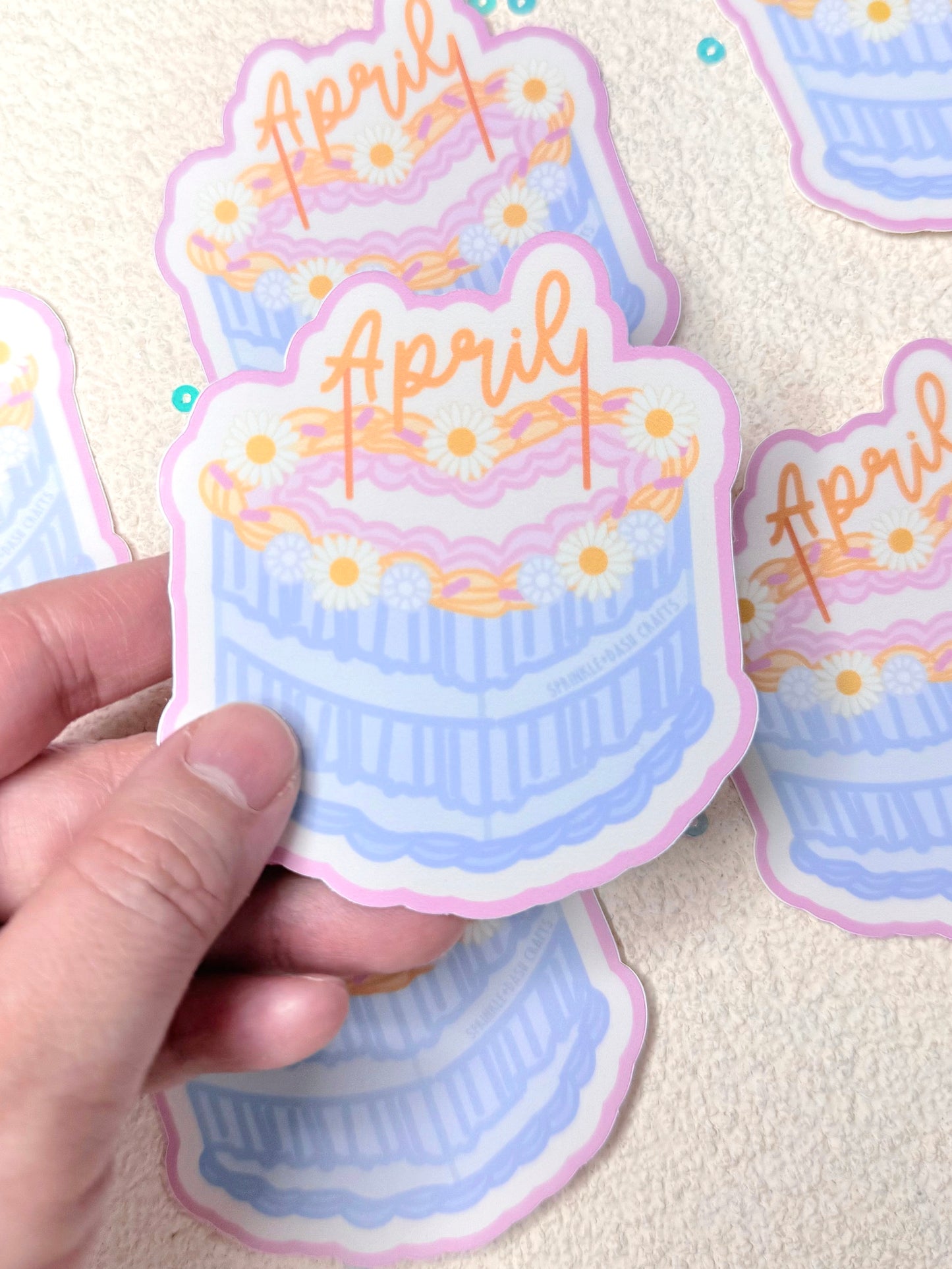 “VINTAGE BIRTHDAY CAKES” Premium Vinyl Stickers