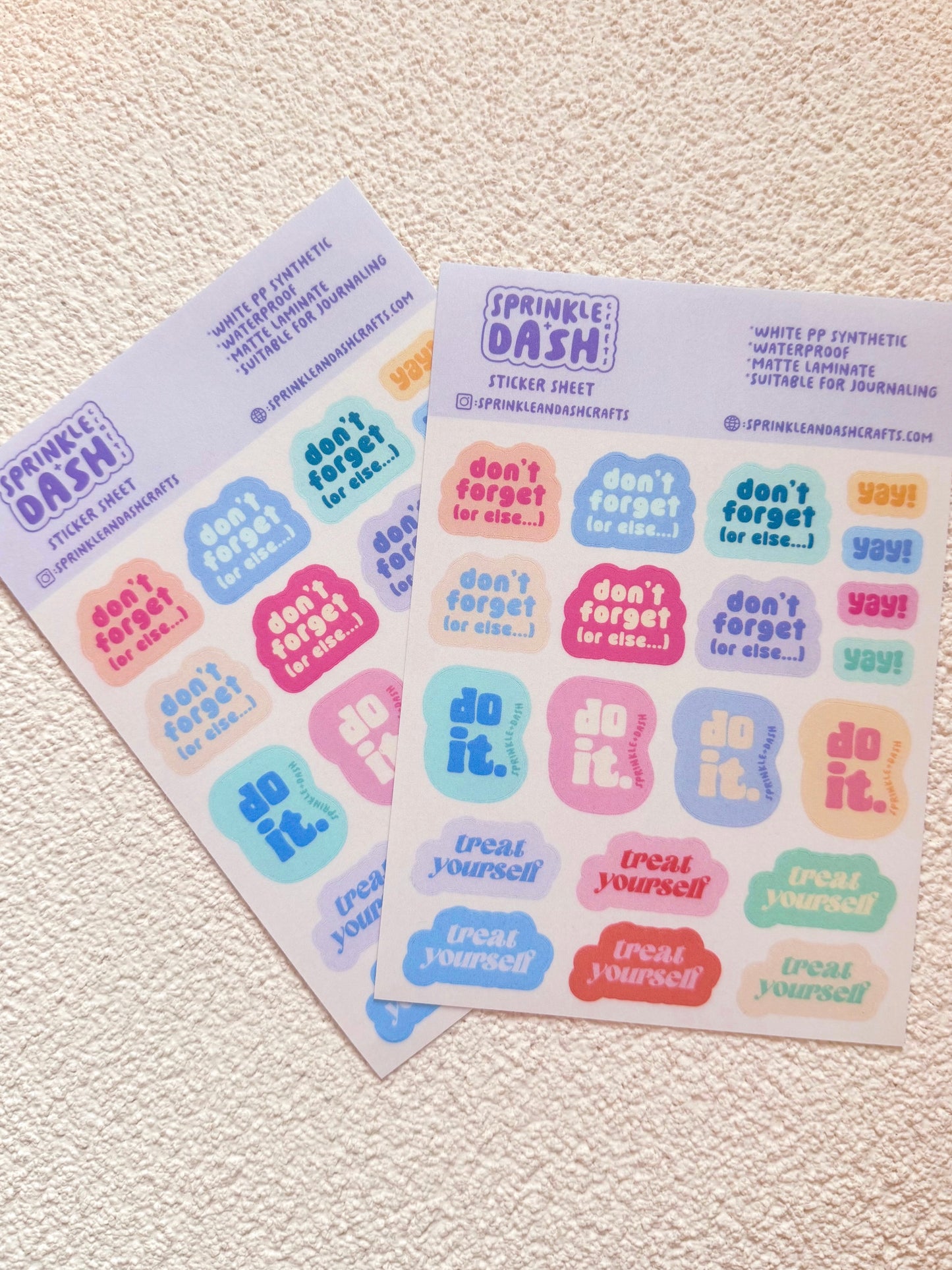 “DO IT.” sticker sheet
