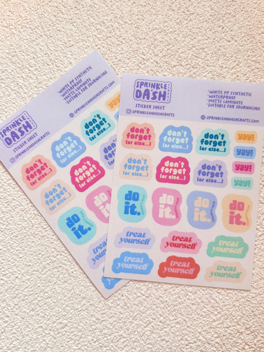 “DO IT.” sticker sheet