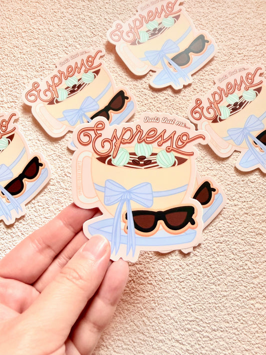 "ESPRESSO (SB)" Premium Vinyl Sticker