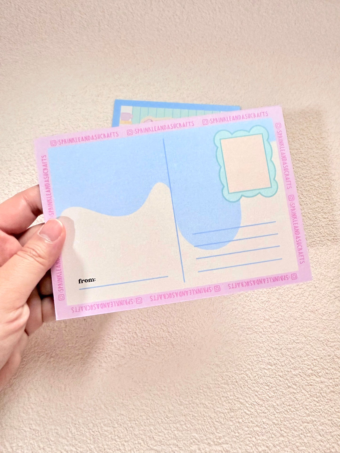 “TEH TARIK” Shimmery Postcard