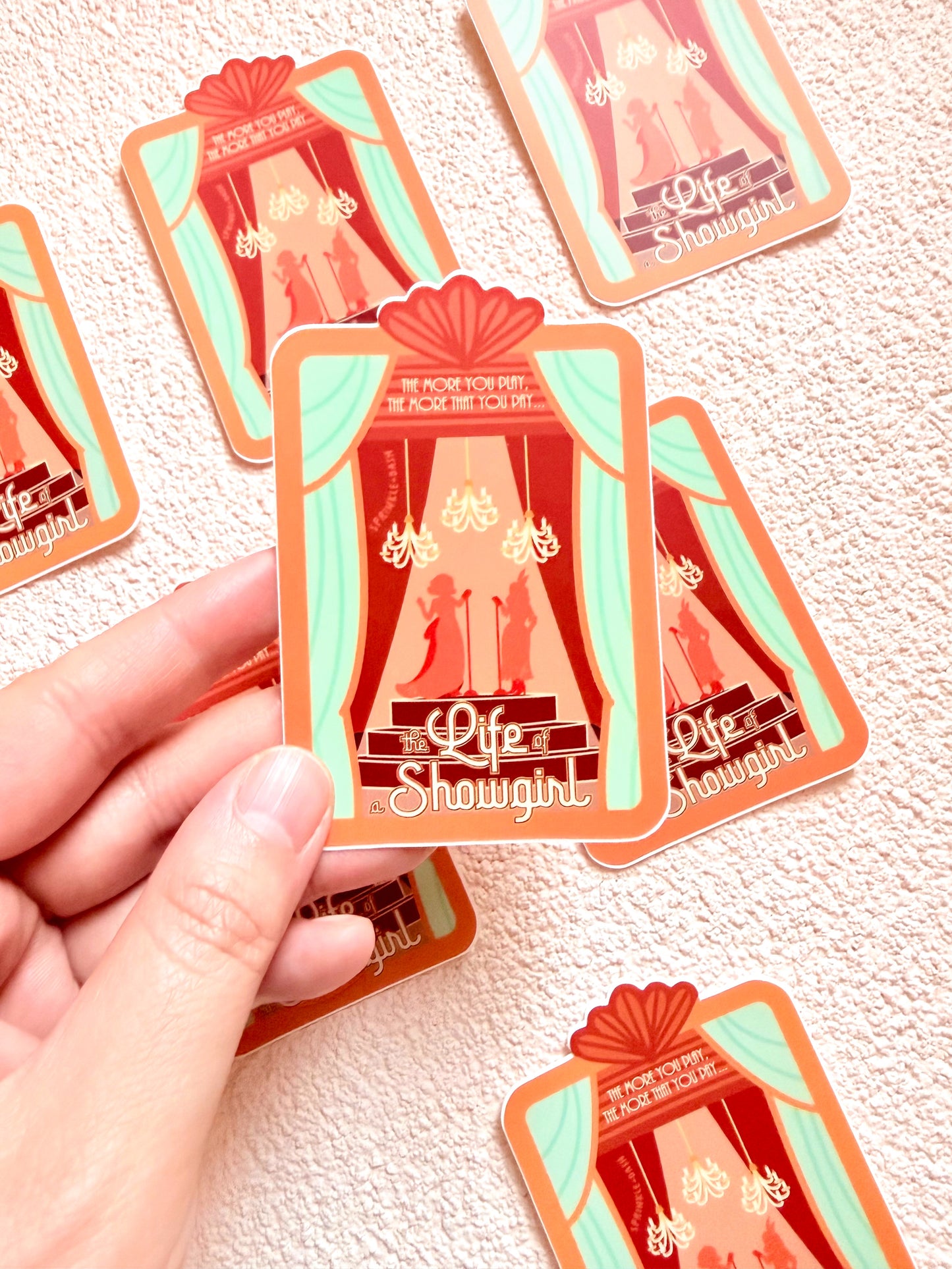 “THE LIFE OF A SHOWGIRL” Premium Vinyl Sticker
