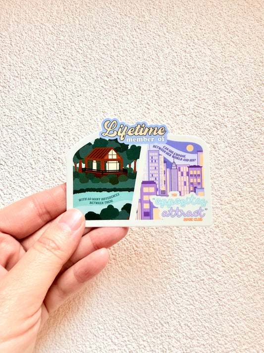 "OPPOSITES ATTRACT" Premium Vinyl Sticker