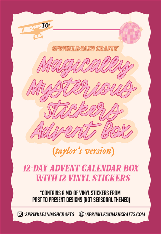 “12-DAY MYSTERY STICKERS ADVENT” Mystery Box