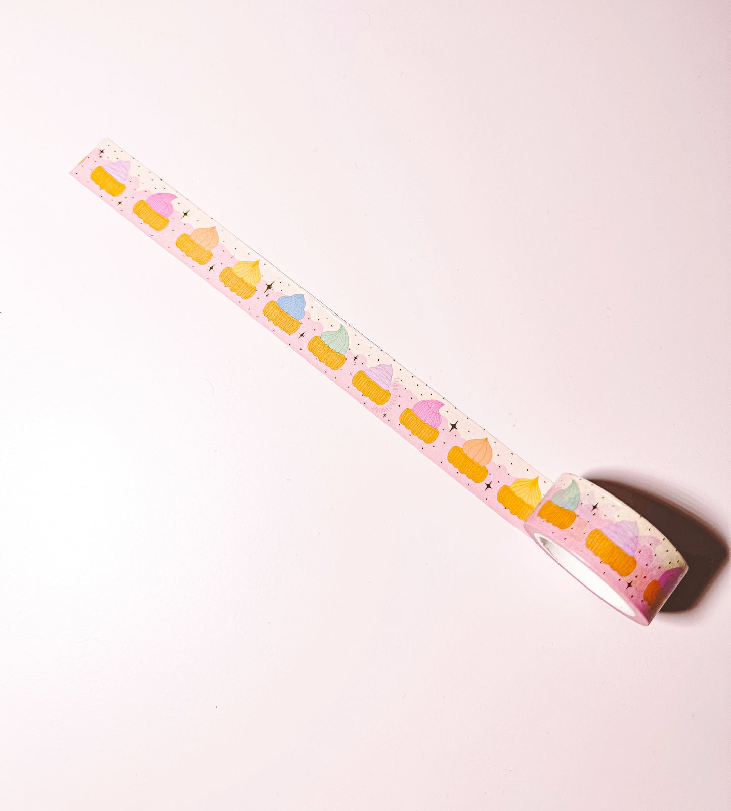 “ICED GEMS” Gold Foil Washi Tape