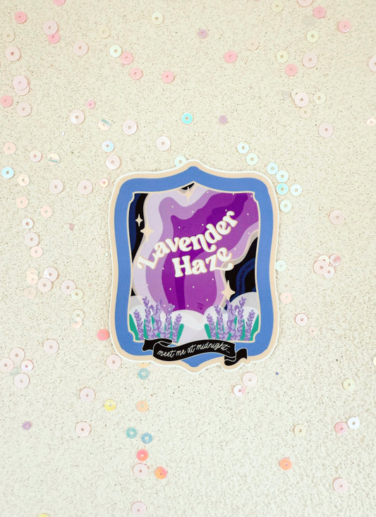 “LAVENDER HAZE” Premium Vinyl Sticker