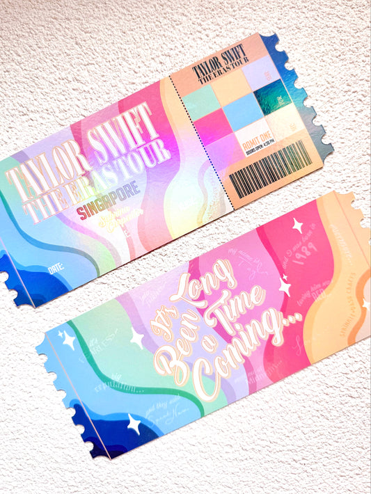 "THE ERAS TOUR [SINGAPORE'S VERSION] Commemorative Ticket/Bookmark