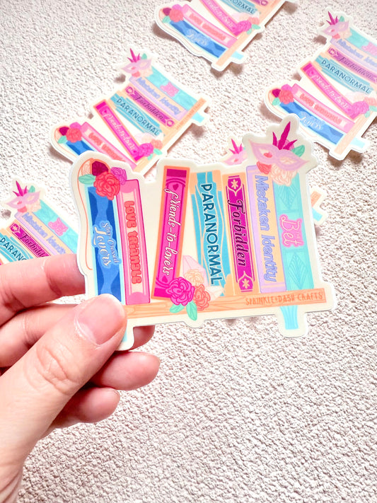 "ROMANCE TROPES: PART 2” Premium Vinyl Sticker