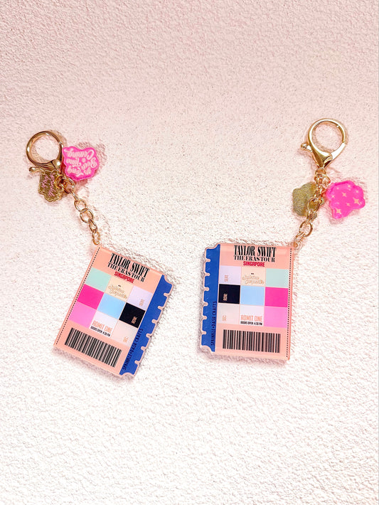 “THE ERAS TOUR - SG” Triple-Charmed Acrylic Charm (Double-Sided)