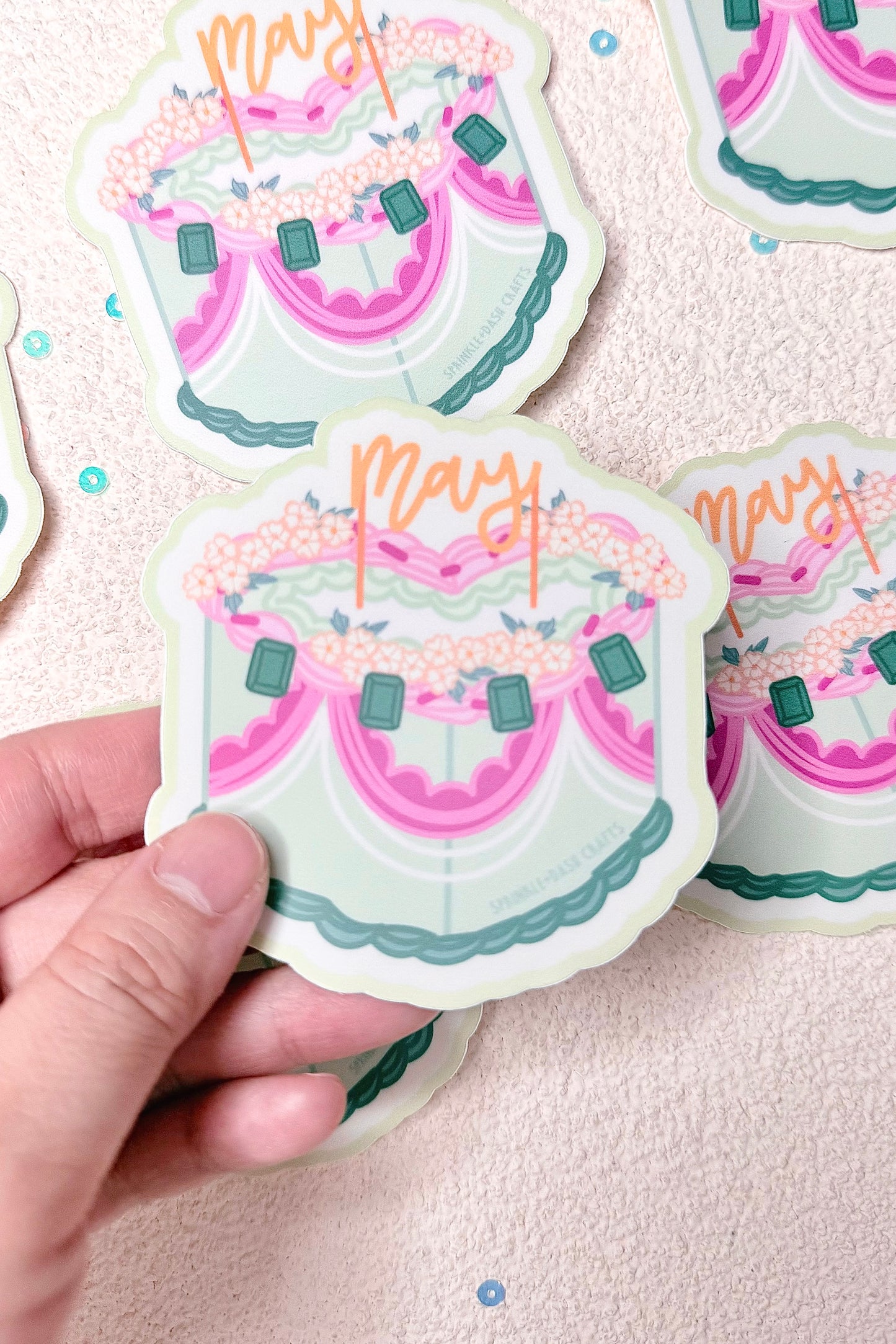 “VINTAGE BIRTHDAY CAKES” Premium Vinyl Stickers