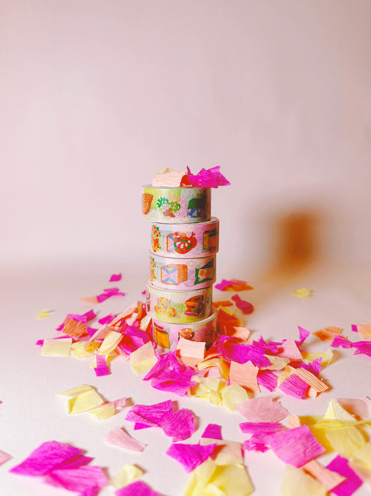 “MALAYSIAN SNACKIES” Gold Foil Washi Tape