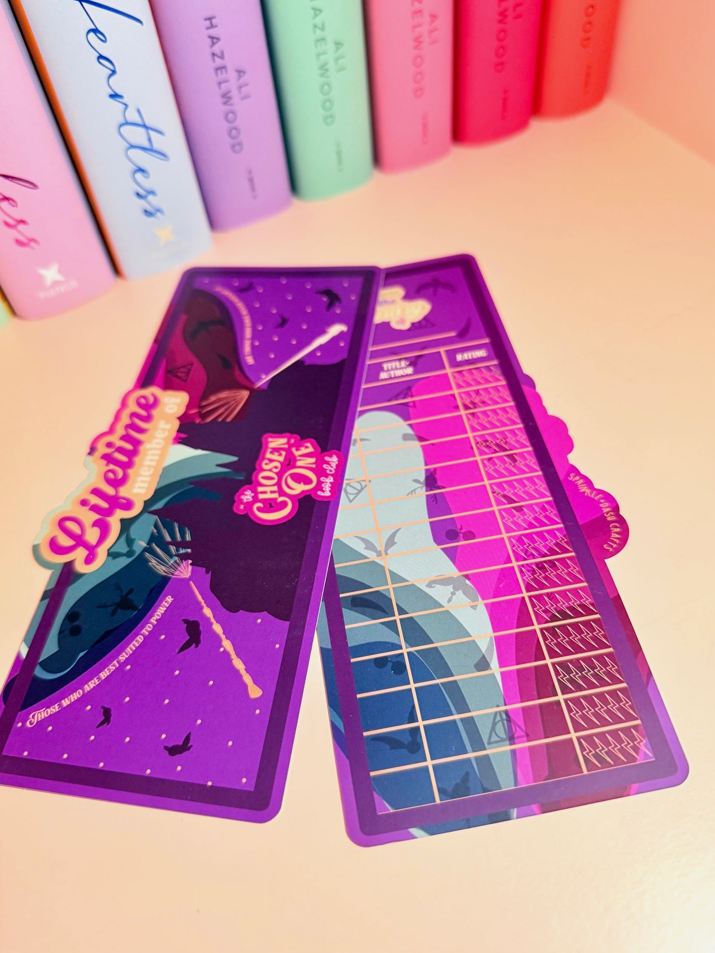 “THE CHOSEN ONE” Die Cut Book Tracker Bookmark (Double-Sided)