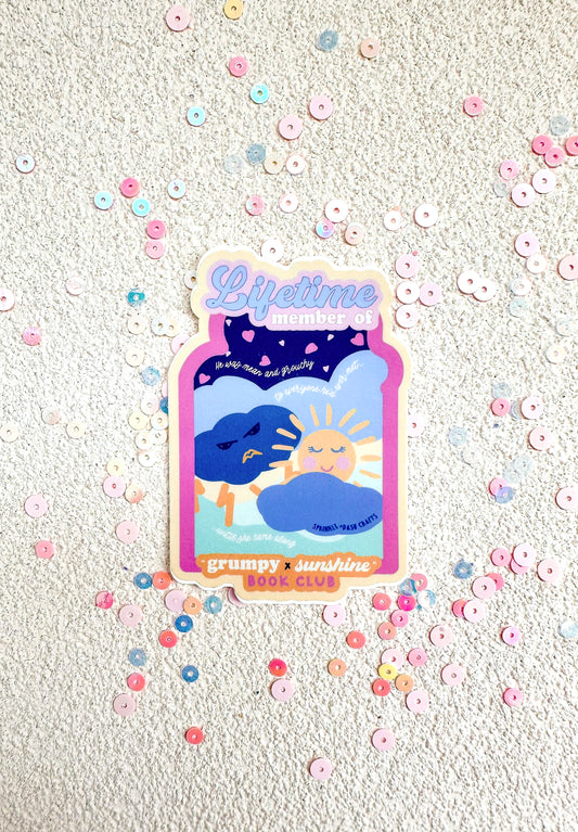 “GRUMPY x SUNSHINE” Premium Vinyl Sticker