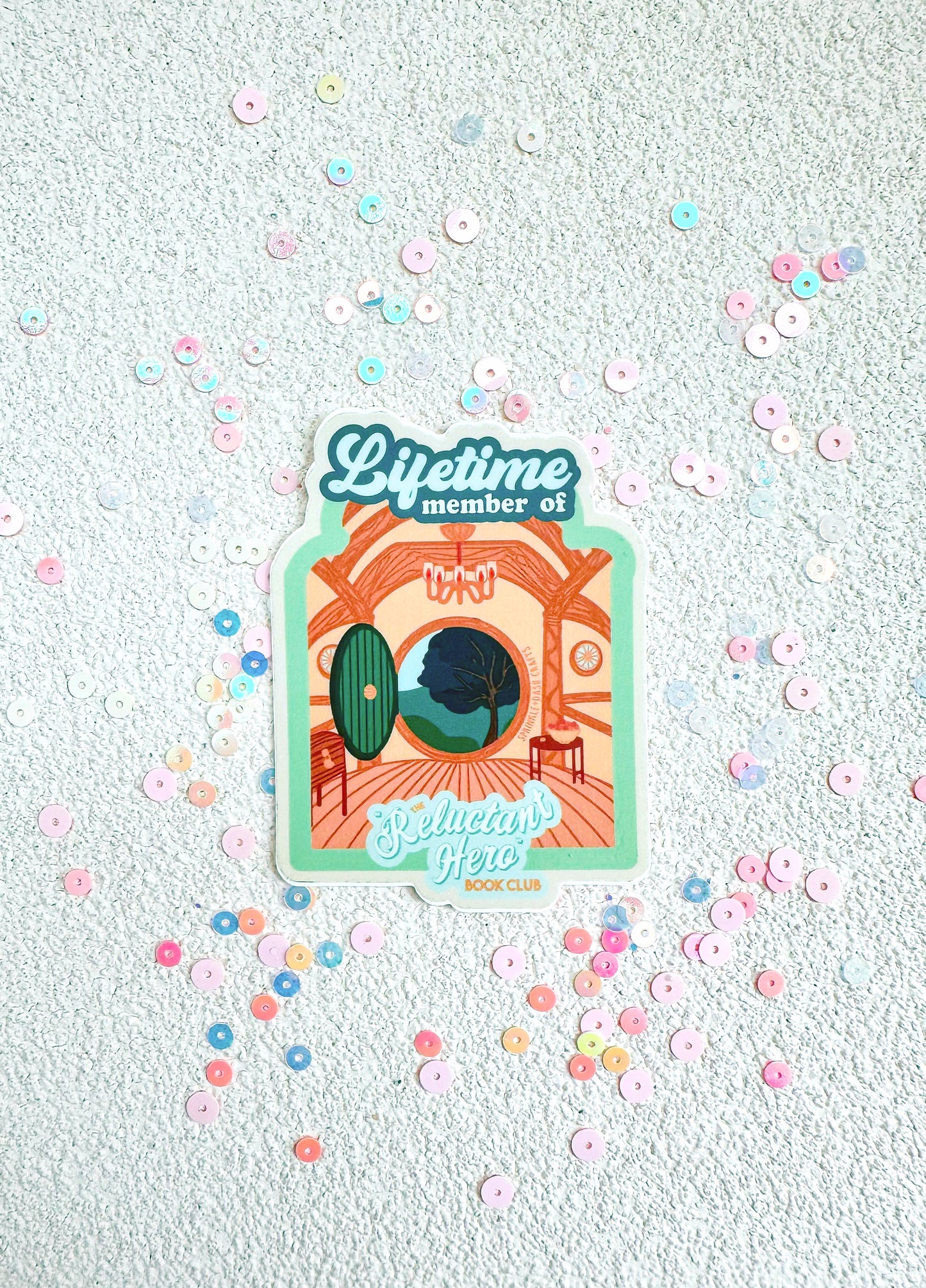 “THE RELUCTANT HERO” Premium Vinyl Sticker