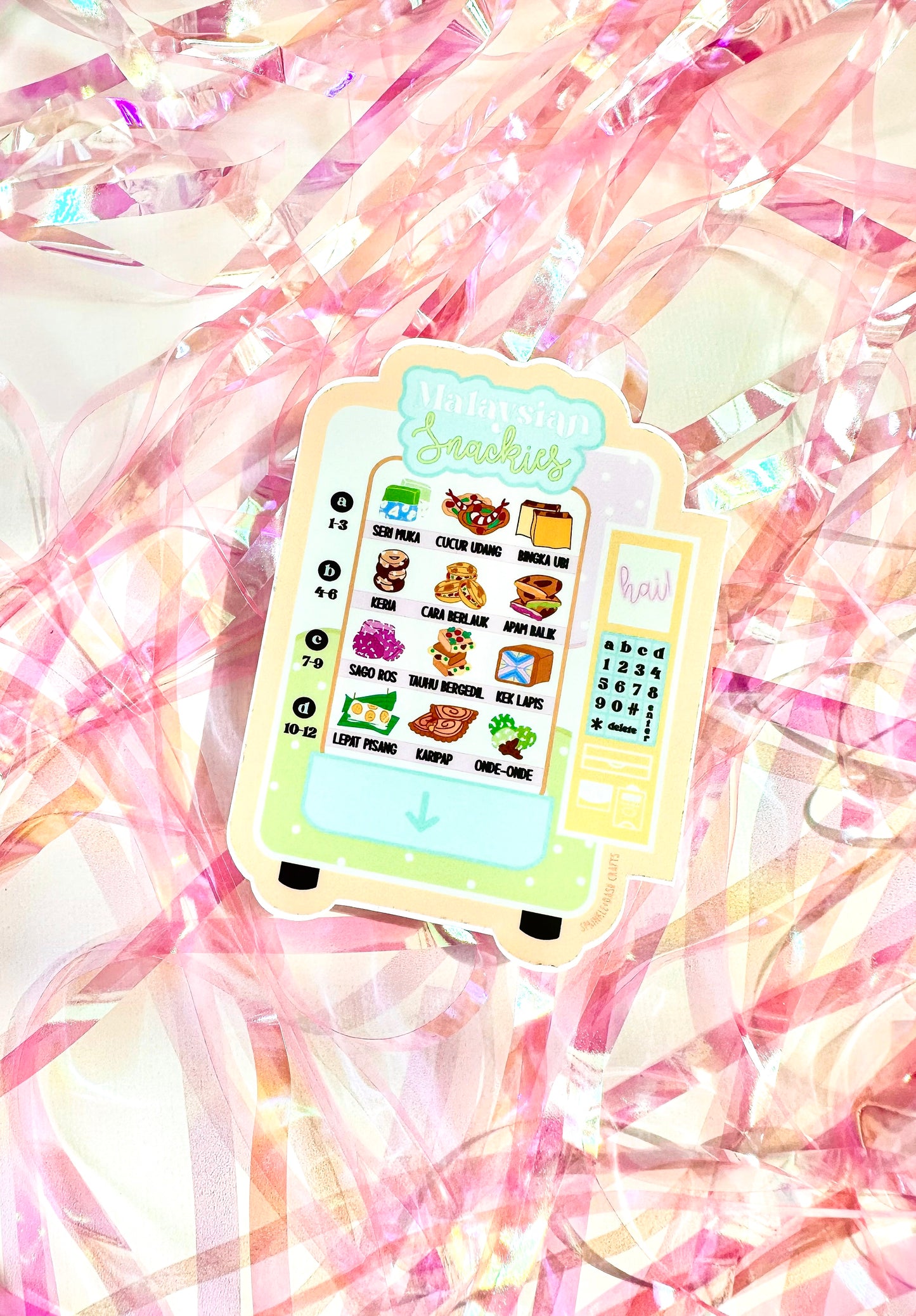 “MALAYSIAN SNACKIES” Premium Vinyl Sticker