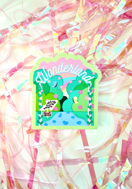“WONDERLAND” Premium Vinyl Sticker