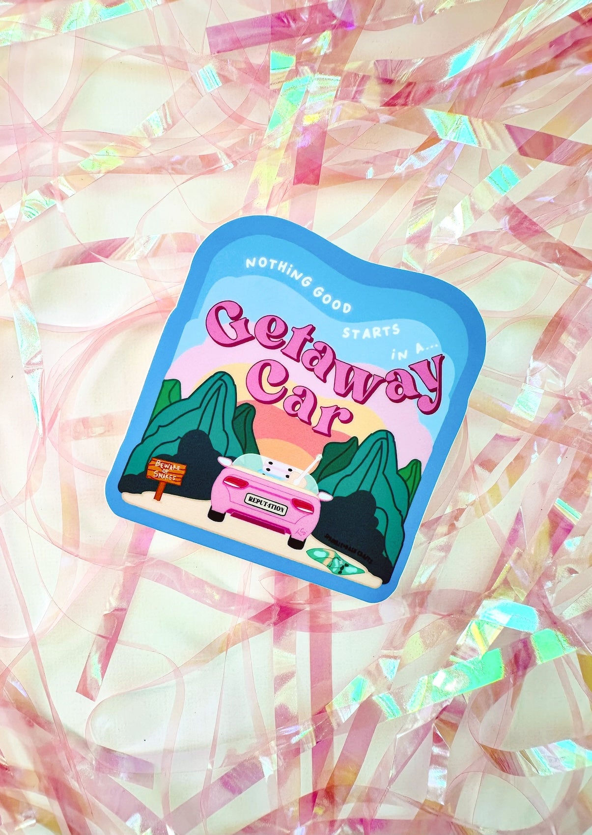 “GETAWAY CAR” Premium Vinyl Sticker