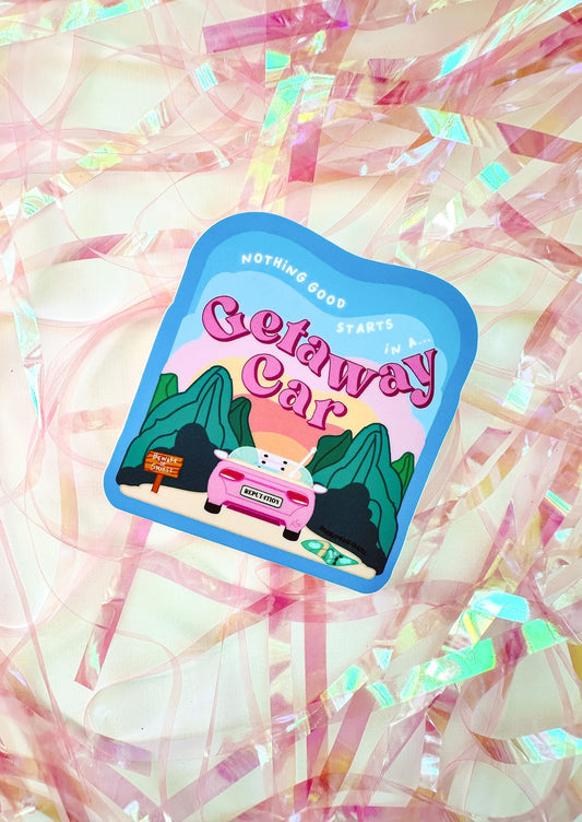 “GETAWAY CAR” Premium Vinyl Sticker